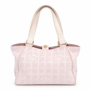 Chanel CC Baby Pink Canvas Tote Bag